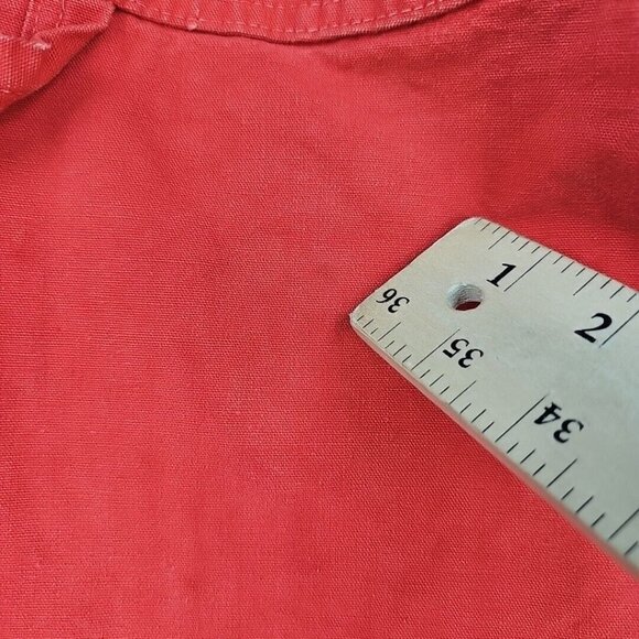 Vintage Blue Bell Jeans Womens Size 27 Orange Carpenter High Rise Straight 70s - Picture 10 of 13